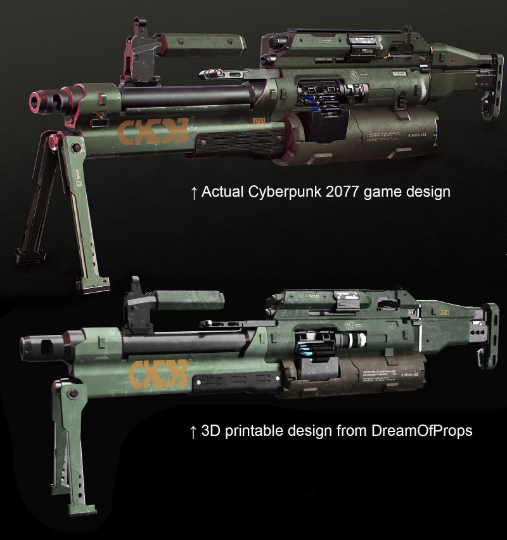 3D File 3D STL M2067 Defender Cyberpunk 2077 3D Print Model To 
